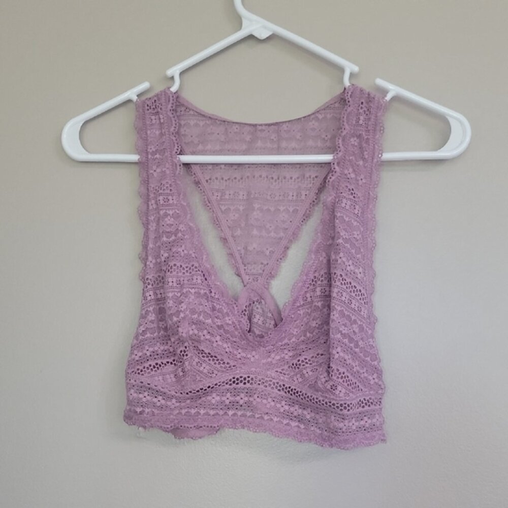 Victoria's Secret Lace Bralette Soft Purple Size L